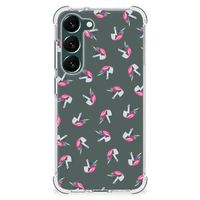 Doorzichtige Silicone Hoesje voor Samsung Galaxy S23 Plus Unicorns