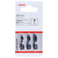 Bosch Accessoires Impact Control Bit PH1/2/3 25mm 3St - 2608522470