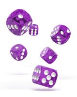 Oakie Doakie Dice D6 Dice 16 mm Speckled - Purple (12)