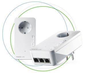 Devolo Magic 2 LAN triple Starter Kit Powerline starterkit 8515 NL Powerline 2400 MBit/s