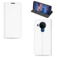 Nokia 5.4 Stand Case Wit met Pashouder