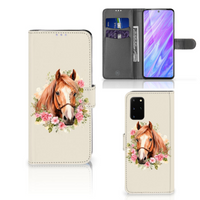 Telefoonhoesje met Pasjes voor Samsung Galaxy S20 Plus Paard