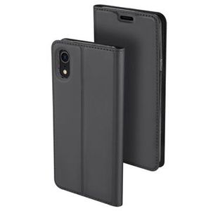 Dux Ducis Skin Pro iPhone XR Flip Case - Donkergrijs