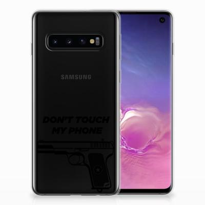 Samsung Galaxy S10 Silicone-hoesje Pistol DTMP Samsung Galaxy S10 Silicone-hoesje Pistol DTMP