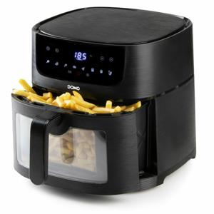 DOMO Deli-freyer Airfryer 1800 W Met display, Anti-aanbaklaag, Oververhittingsbeveiliging, Timerfunctie Zwart