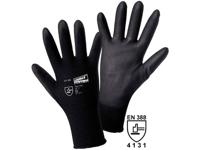 L+D worky MICRO black Nylon-PU 1151-S Werkhandschoen Nylon Maat (handschoen): 7, S EN 388 Cat II 1 stuk(s)