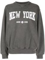 ANINE BING sweat Ramona New York University - Gris