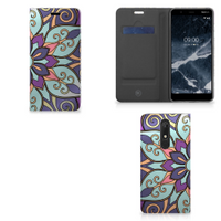 Nokia 5.1 (2018) Smart Cover Purple Flower - thumbnail