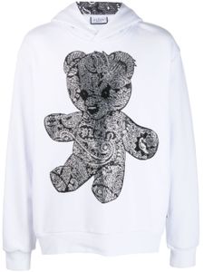 Philipp Plein hoodie à motif cachemire - Blanc