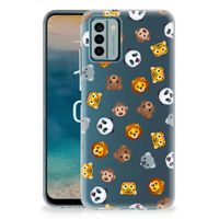 TPU bumper voor Nokia G22 Dieren Emojis