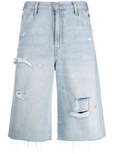 ERL x Levi's knee-length denim shorts - Bleu