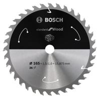 Bosch Accessories Bosch Power Tools 2608837686 Hardmetaal-cirkelzaagblad 165 x 20 mm Aantal tanden: 36 1 stuk(s)