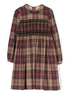 Bonpoint robe à motif tartan - Tons neutres