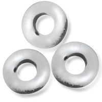 Oxballs Fat Willy - 3-pack Jumbo Cockrings - Clear - thumbnail