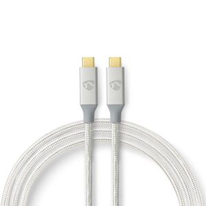 USB-Kabel | USB 3.2 Gen 2x2 | USB Type-C© Male | USB Type-C© Male | 20 Mbps | 100 W | Verguld |