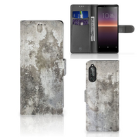 Sony Xperia 10 II Bookcase Beton Print - thumbnail