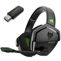 NUBWO G06 Draadloze Gaming Headset met ruisonderdrukking microfoon 2.4G Bluetooth hoofdtelefoon Stereo oortelefoon Compositie met PC, Laptops, PS4, PS5, Nintendo Switch - Groen - thumbnail