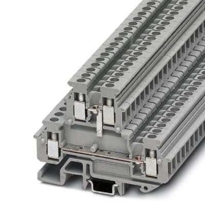 Phoenix Contact 1414103 Doorgangsserieklem 5.2 mm Schroeven Grijs 50 stuk(s)