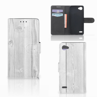 LG Q6 | LG Q6 Plus Book Style Case White Wood LG Q6 | LG Q6 Plus Book Style Case White Wood