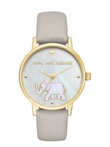 Horlogeband Kate Spade New York KSW1208 Leder Beige 16mm