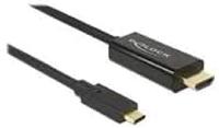 KAB USB C > HDMI Stecker (4K 60Hz) 2 m schwarz Delock compatible