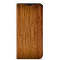 Motorola Moto E7 Power | E7i Power Book Wallet Case Donker Hout - thumbnail