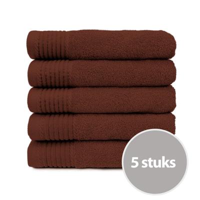 The One Badhanddoek 450 gram 70x140 cm Brown (5 stuks)