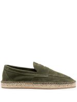 Scarosso espadrilles Diego en daim à semelle en caoutchouc - Vert - thumbnail