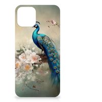 TPU Hoesje voor iPhone 12 | 12 Pro (6.1") Vintage Pauwen - thumbnail