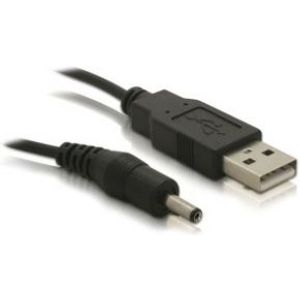 DeLOCK USB cable Power-Kabel,3,1mm Hohlst. USB-kabel 1,5 m USB A Zwart