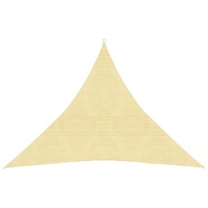 Zonnezeil 160 g/m 4,5x4,5x4,5 m HDPE beige