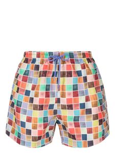 Paul Smith short de bain imprimé - Gris