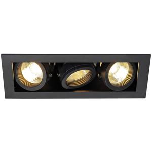 SLV 115530 Inbouwlamp GU10 Zwart (mat)