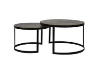 Light & Living Salontafel Trelo Set van 2 stuks - Antiek Brons - Rond - thumbnail