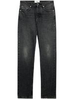 AMI Paris logo-patch straight-leg jeans - Noir