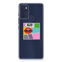 Motorola Moto G60s Silicone Back Cover Popart Princess - thumbnail