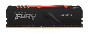 Kingston FURY Beast RGB Werkgeheugenset voor PC DDR4 16 GB 2 x 8 GB 3000 MHz 288-pins DIMM CL15 KF430C15BBAK2/16