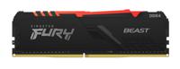 Kingston FURY Beast RGB Werkgeheugenset voor PC DDR4 16 GB 2 x 8 GB 3000 MHz 288-pins DIMM CL15 KF430C15BBAK2/16