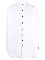 Raf Simons chemise en jean à manches longues - Blanc