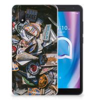 Alcatel 1B (2020) Siliconen Hoesje met foto Badges - thumbnail