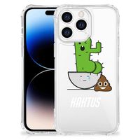 Apple iPhone 14 Pro Max Stevig Bumper Hoesje Cactus Poo