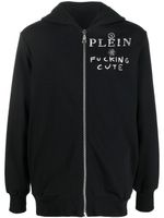 Philipp Plein hoodie à logo imprimé - Noir