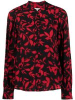 Zadig&Voltaire Twina leaf-print long-sleeve shirt - Noir - thumbnail