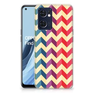 OPPO Reno 7 5G | Find X5 Lite TPU bumper Zigzag Multi Color