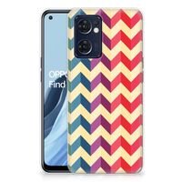 OPPO Reno 7 5G | Find X5 Lite TPU bumper Zigzag Multi Color - thumbnail