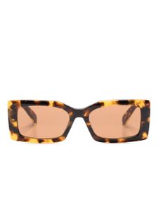 Stella McCartney Eyewear lunettes de soleil à effet écailles de tortue - Marron