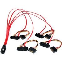 StarTech.com 50cm Interne Serial Attached SCSI Mini SAS Kabel SFF8087 naar 4x SFF8482 - thumbnail