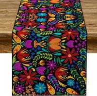 13*72 Table Cloth Mexican Art Table Tarps Party Decorations - thumbnail