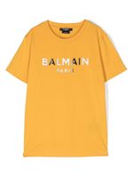 Balmain Kids t-shirt en coton à logo imprimé - Orange - thumbnail