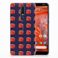 Nokia 3.1 Plus Siliconen Case Paprika Red